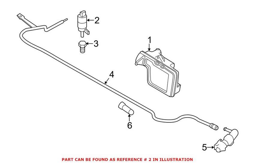 BMW Mini Headlight Washer Pump 67637217792